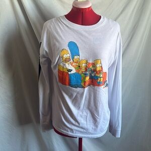 The Simpsons screen printed long sleeve